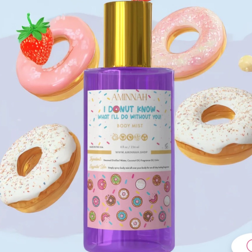AMINNAH Skincare “I Donut Know What I’ll Do Without You” Scented Body Mist